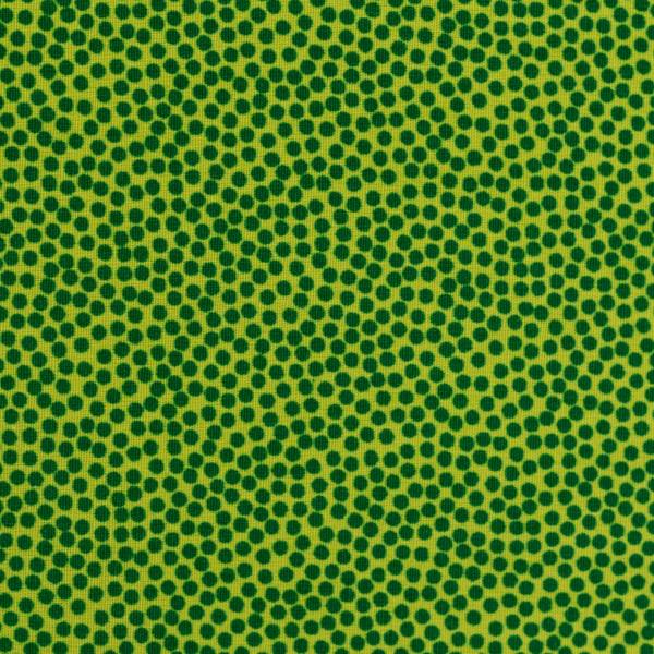 Baumwolle Dotty Dunkelgrün/Kiwi by Swafing